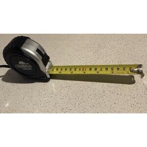 Large Black Retractable Industrial Tape Measure - 25FT-3x3x1.5"